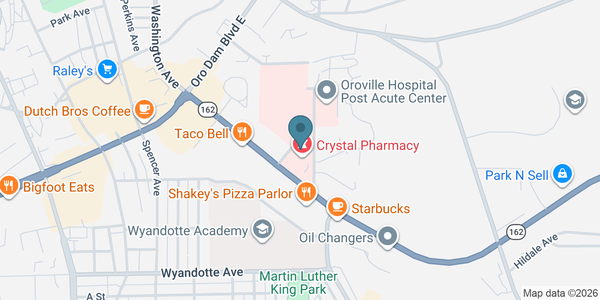Map of Oroville Pediatric Associates