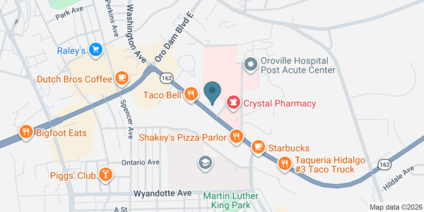 Map of Oroville Family Medicine