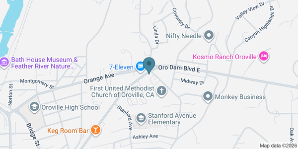 Map of Oroville Hospital Dentistry